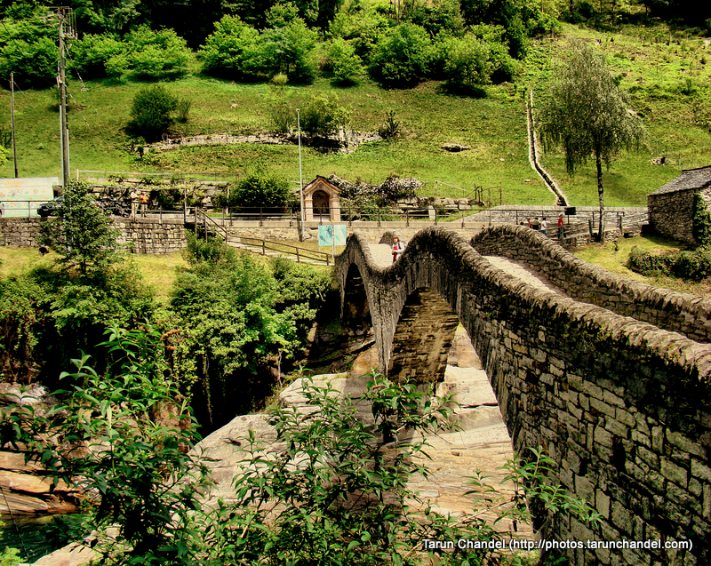 Ponte dei Salti Ancient double arch stone bridge in Lavertezzo Verzasca valley Switzerland, Tarun Chandel Photoblog