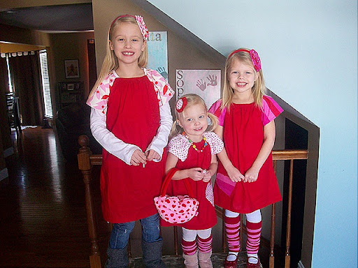 Red Valentines Day Dresses. It was a sea of red.