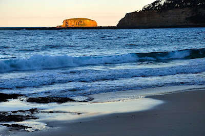 Grasshopper Island as seen from Depot Beach