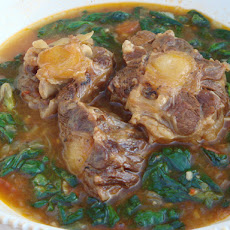Braised Oxtail with Watercress