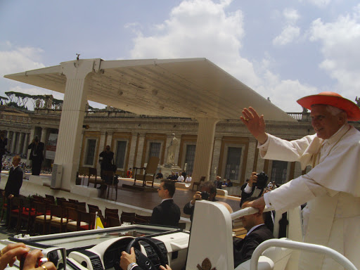 We were this close to Pope Benedict XVI