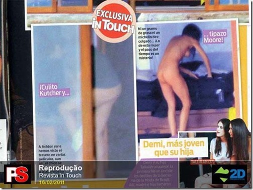 Ashton e Demi nus 