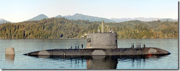 HMCS_Victoria_SSK-876_near_Bangor courtesy Wikipedia