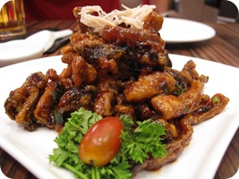 Fried Eel with sauce