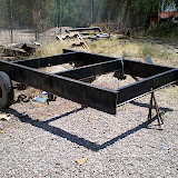 We unbolted the two junk axles and got the rear section free.