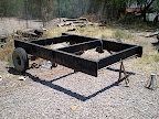 We unbolted the two junk axles and got the rear section free.