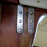 The other chainplate showing similar signs of water damage from the chainplate covers not being sealed properly.