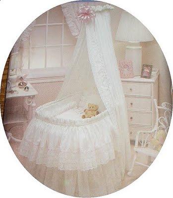 bulk of the skirt wraps around the bassinet and your veil hangs as a head draping bulk of the skirt wraps around the bassinet and your veil hangs as a head draping