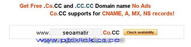 domain gratis co.cc 2 Setting Domain gratis (co.cc) dan dapat Dollar Gratis