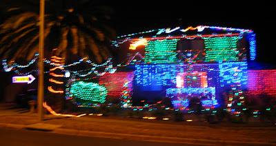 Christmas lights on Petterd Street Page