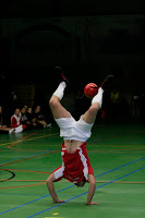 Ball artist performance before the medal ceremonies