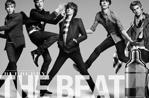 Burberry "the Beat" men - Alex Pettyfer (far right!) posted by (e)