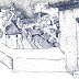 Croatia - Dubrovnik - View of the old harbour.jpg, Old town of Dubrovnik, Croatia, ink sketch. | Città vecchia di Dubrovnik, Croazia, disegno ad inchiostro. | Alte Stadt von Dubrovnik, Kroatien, Tintenskizze. | www.bonilauri.com, Enrico Bonilauri travel sketches