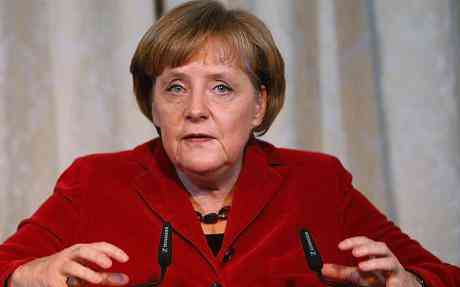 Chancellor Angela Merkel vocalization yesterday in Berlin
