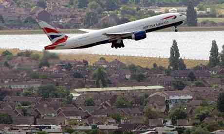 British Airways aircraft receiving off from Heathrow