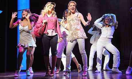 Sheridan Smith and Amy Lennox in Legally Blonde at the Savoy Theatre