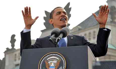 US President Barack Obama delivers a spe