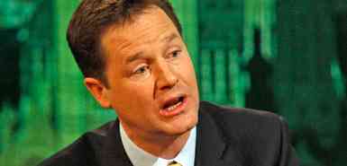 Nick Clegg, the Liberal Democrat leader