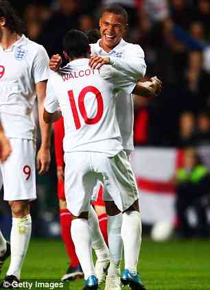 Arsenal and England duo: Walcott and Gibbs 