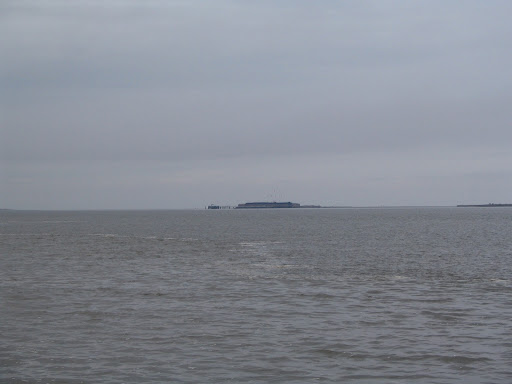 View of Fort Sumter from ferry boat