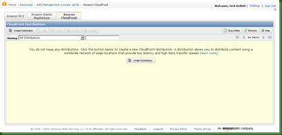 Create CloudFront Distribution