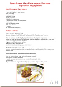 Quasi de veau Quasi de veau