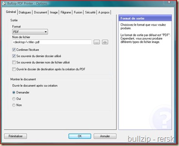 Bullzip PDF printer