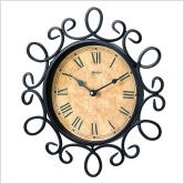 Bella Vintage Hand-Forged Wall Clock in Wrought Iron[1]