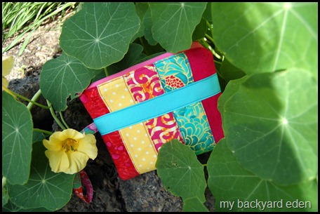 patchwork wristlet