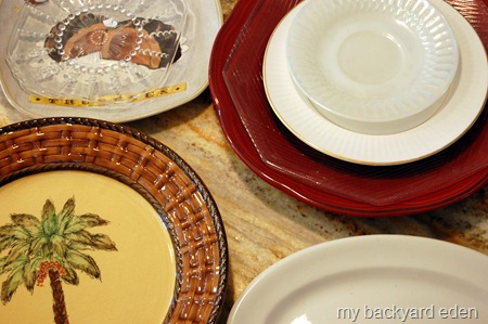mismatched plates