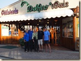 Peggy, Jerry, Sharon, Don and Matt at Dinner in Porto Azzurro