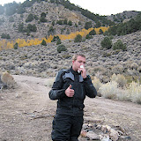 The dry air and altitude didn't do Nick's nose any favors.