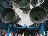 Saturn 5 rocket on display.