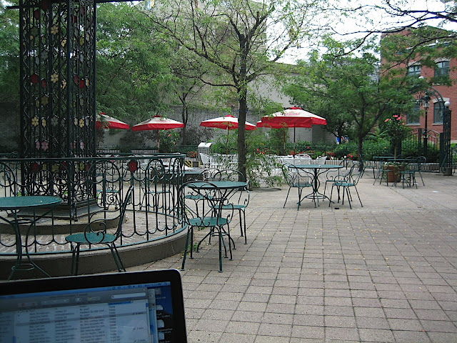 My outdoor office at the hotel