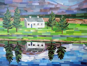 When Earth Meets Water by collage artist Megan Coyle