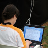  &ndash; Carmen Vallejo, escribiendo artículos para el blog del 4to Encuentro Feminista.