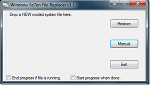Windows Se7en File Replacer
