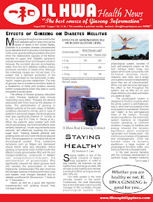 Il Hwa Health News August 2007 page 1