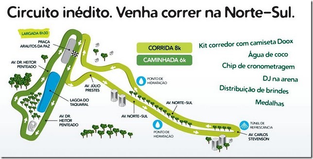 Percurso Corrida Oba 2011 Percurso Corrida Oba 2011