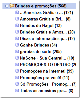 Pasta Brindes e Promoções Pasta Brindes e Promoções
