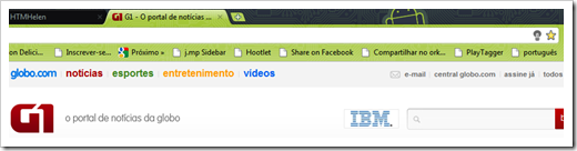 G1 no Chrome sem ícone de feed G1 no Chrome sem ícone de feed