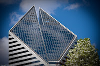Sky Reflector: One of the buildings around Millenium Park, reflecting a gorgeous blue sky. (1/800 sec @ f/5; 97mm)