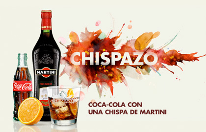 chispazo martini con coca cola