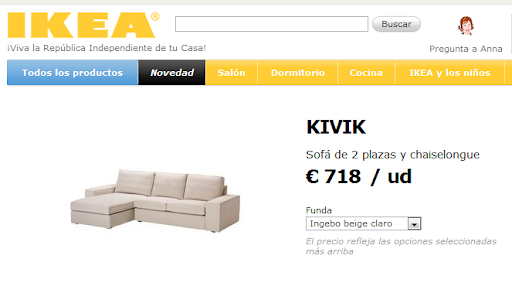 sofá de ikea