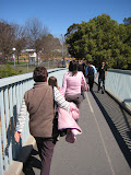 Look at the crowd walking in to Floriade...!