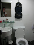 The ensuite bathroom in my room in the guesthouse