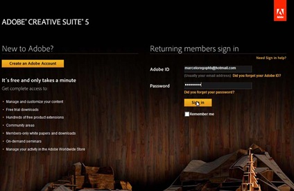 Registro adobe
