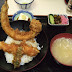 大海老飯!!!好長一條的炸鰻魚跟大蝦子!!!