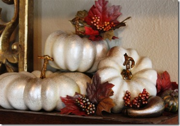 shimmery fall pumpkins