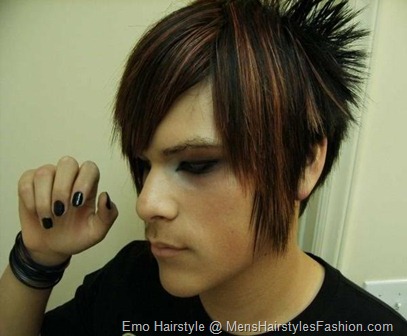 Emo hairstyles for men can be stylized for both long as well as short hair.